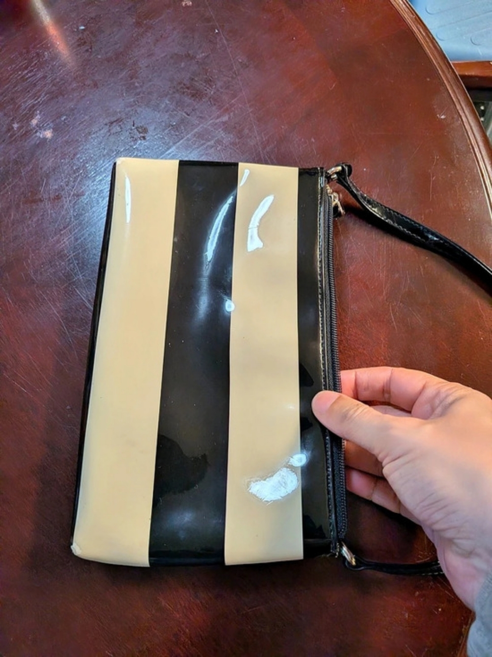 Kate Spade Color Block Crossbody Bag in Black & Cream